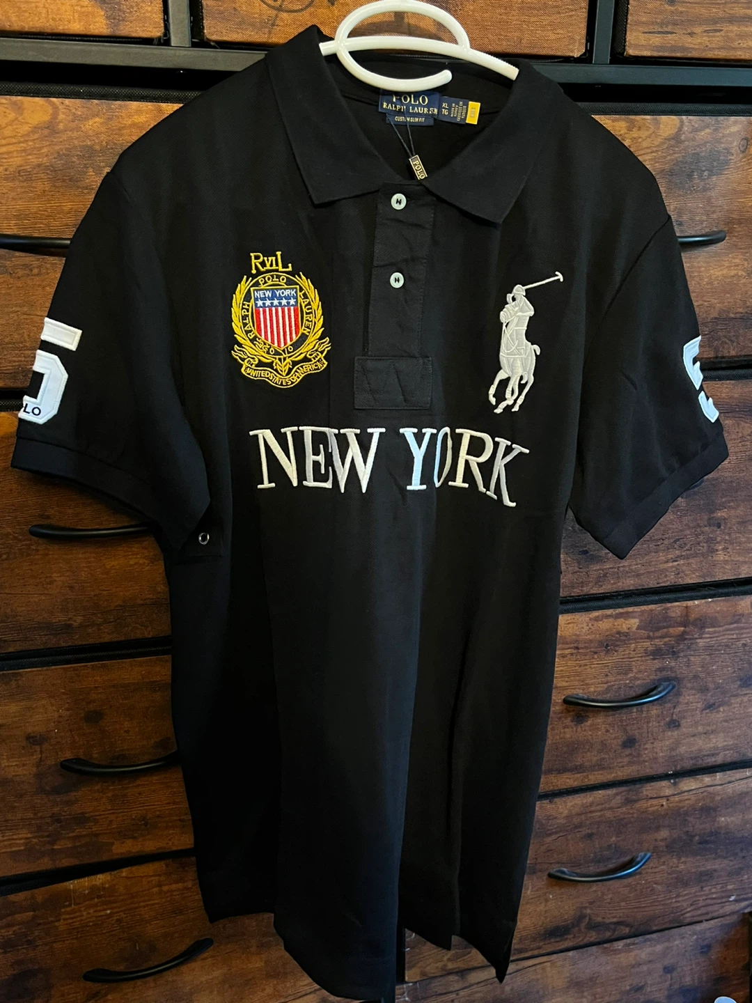 Polo Ralph Lauren Black New York Polo Shirt