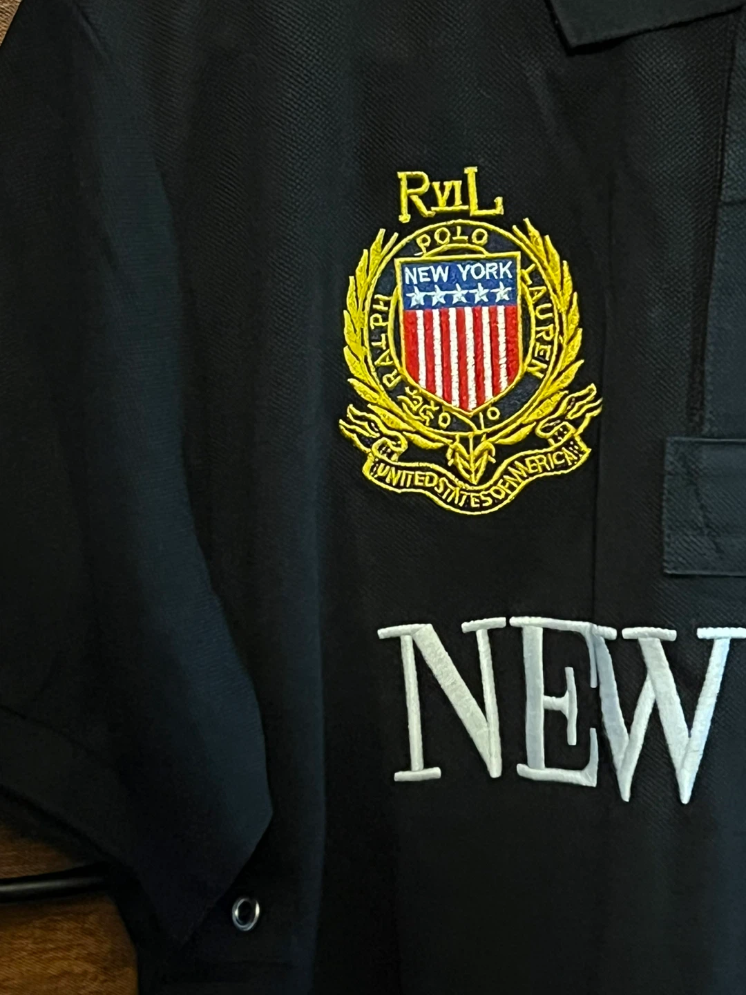 Polo Ralph Lauren Black New York Polo Shirt - photo 2