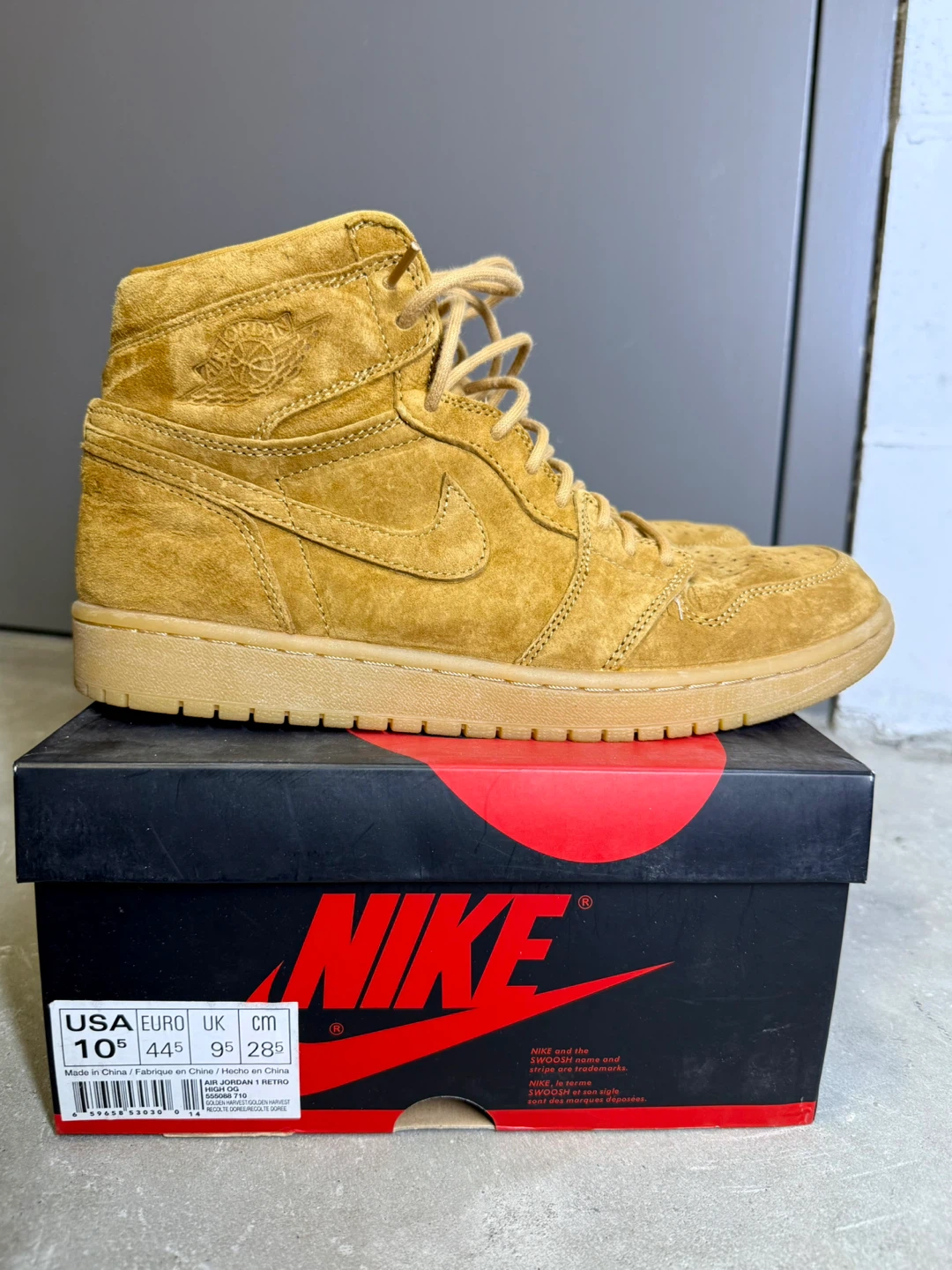 Jordan 1 Hight OG retro US10.5 Military Brown