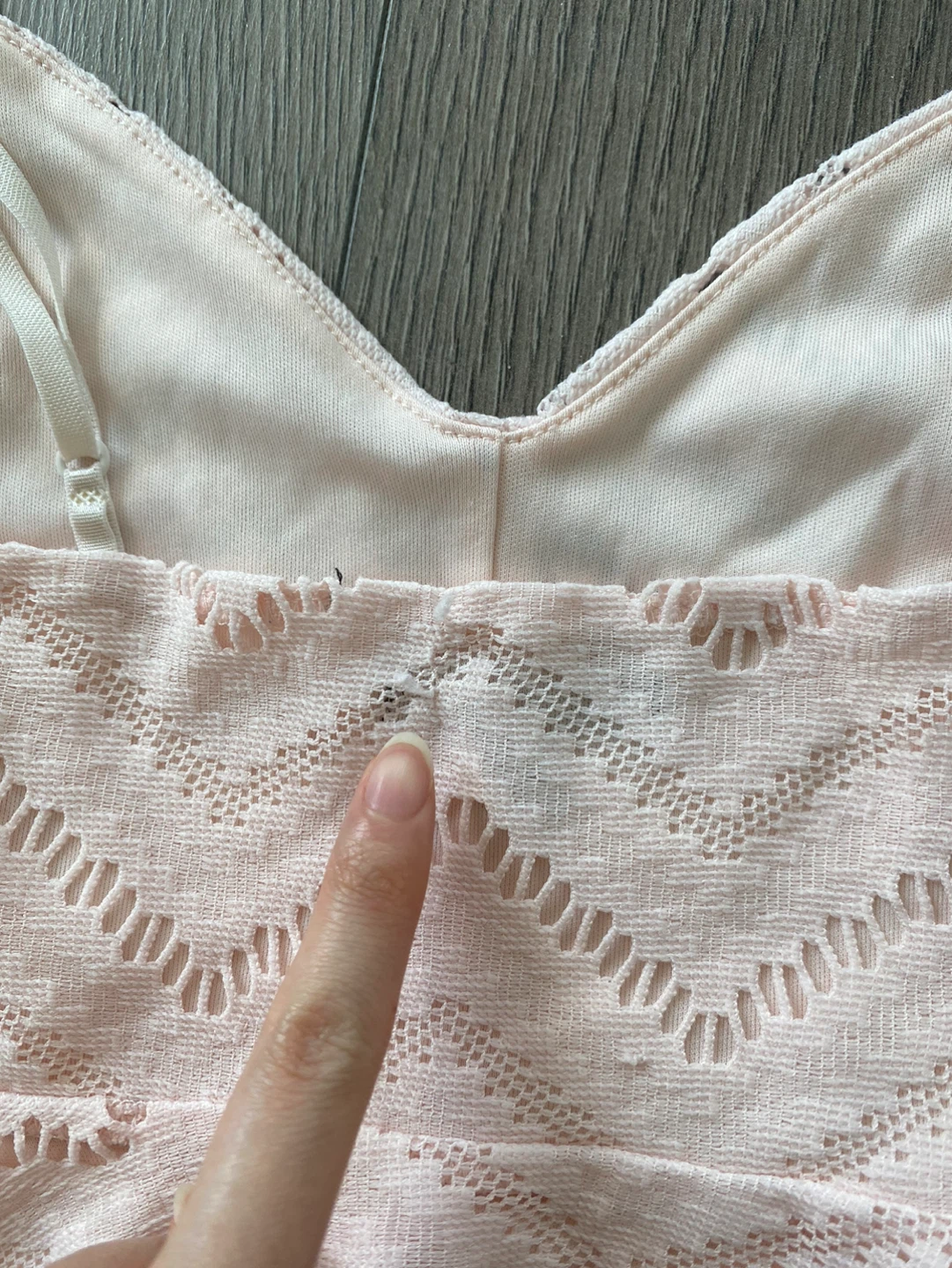XS Dynamite lace babydoll crop top - photo 5