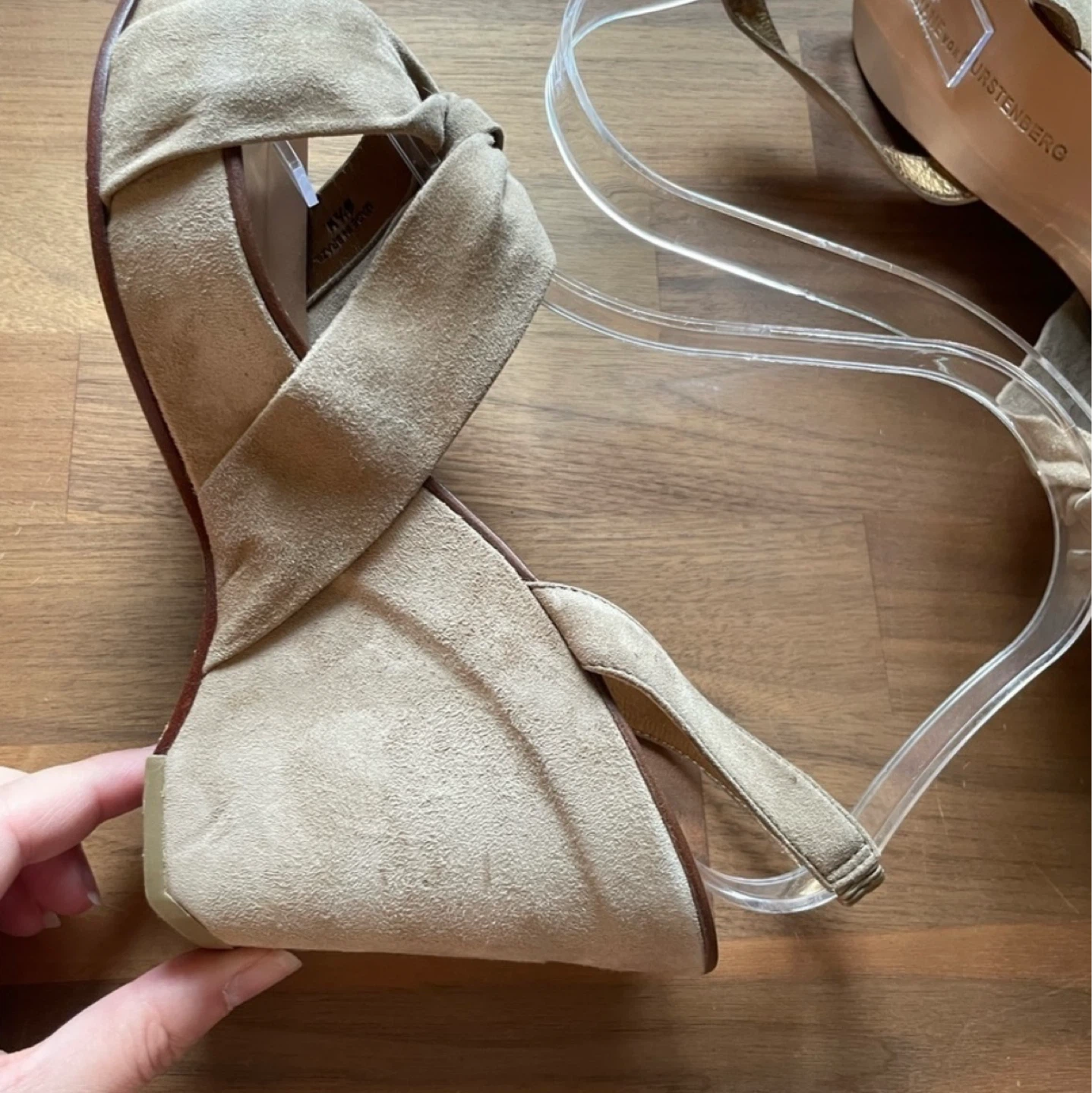 Suede wedge sandals Diane Von Furstenberg - photo 3
