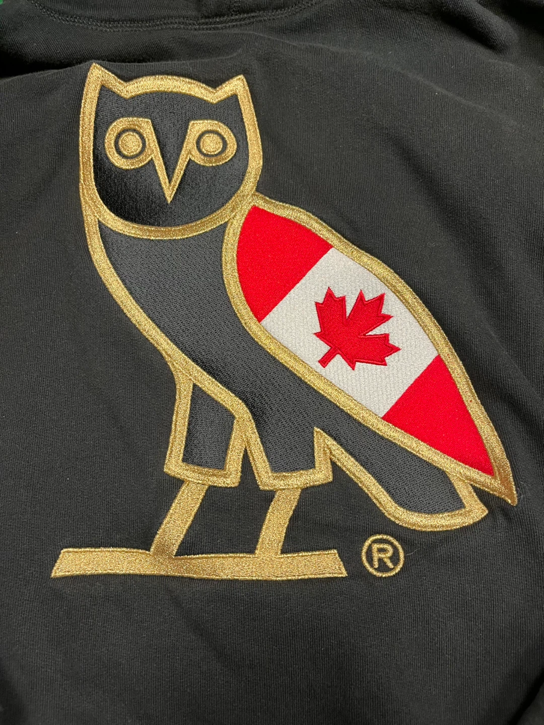 OVO Owl Hoodie with Canadian Flag - Medium