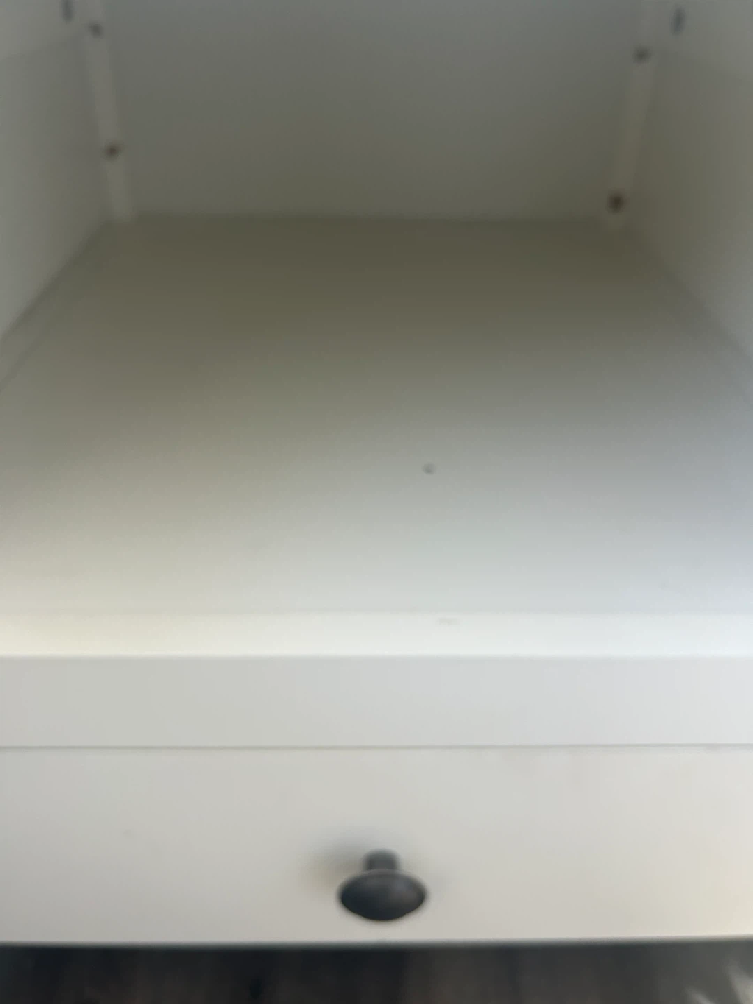 White Nightstand with Drawer - photo 2