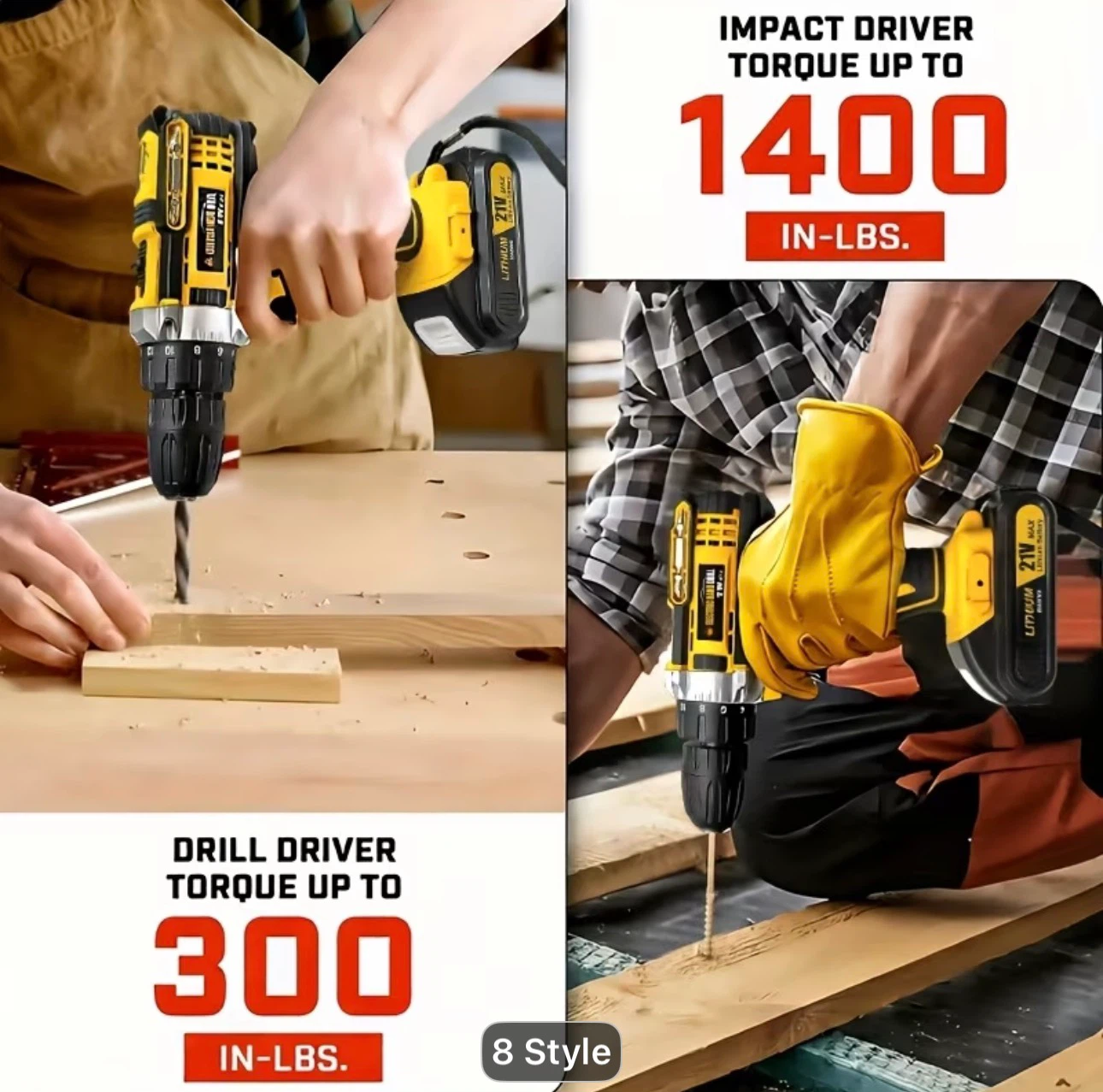 Lithium-ion Cordless Drill Set, Includes Battery and Charger - photo 3