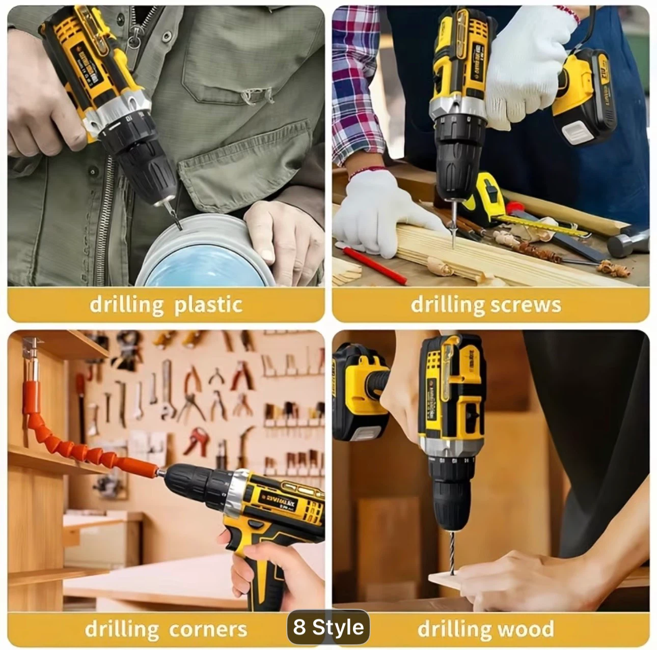 Lithium-ion Cordless Drill Set, Includes Battery and Charger - photo 4