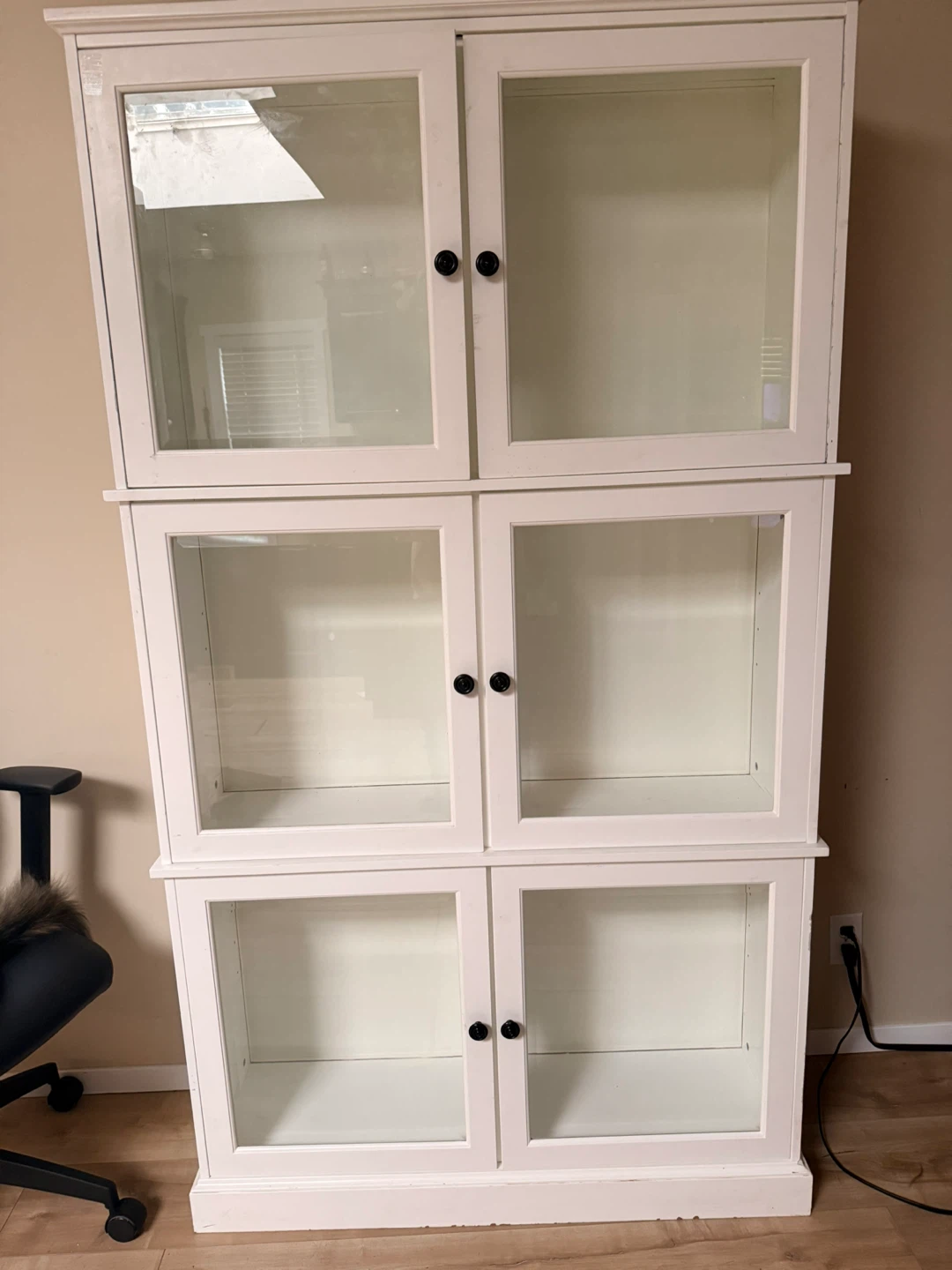 White Glass Display Cabinet