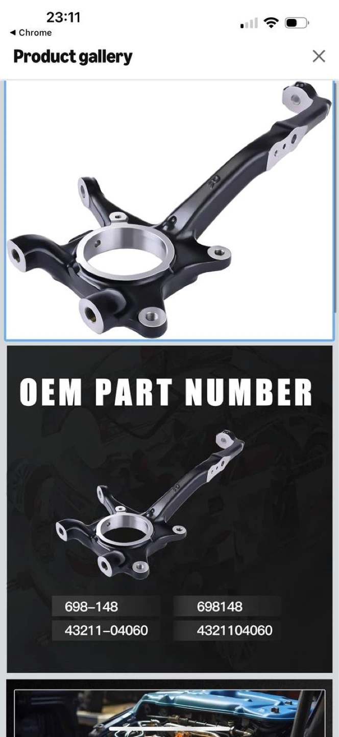 Toyota Tacoma Front Right Steering Knuckle (OEM  number43211 - photo 2