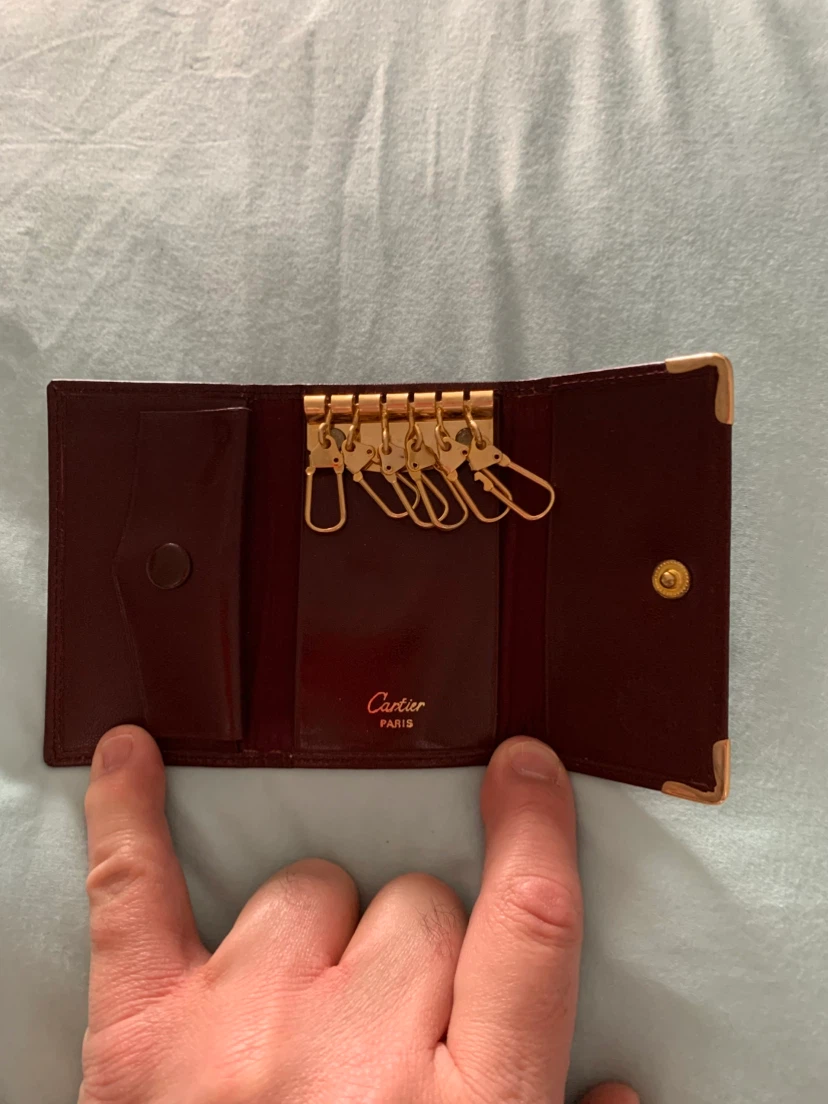 Cartier Burgundy Leather Key Holder - photo 3