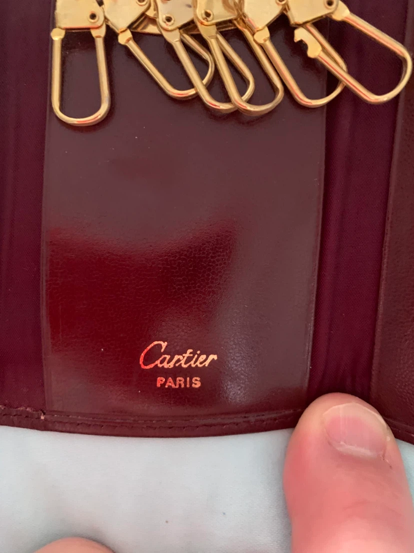Cartier Burgundy Leather Key Holder - photo 4