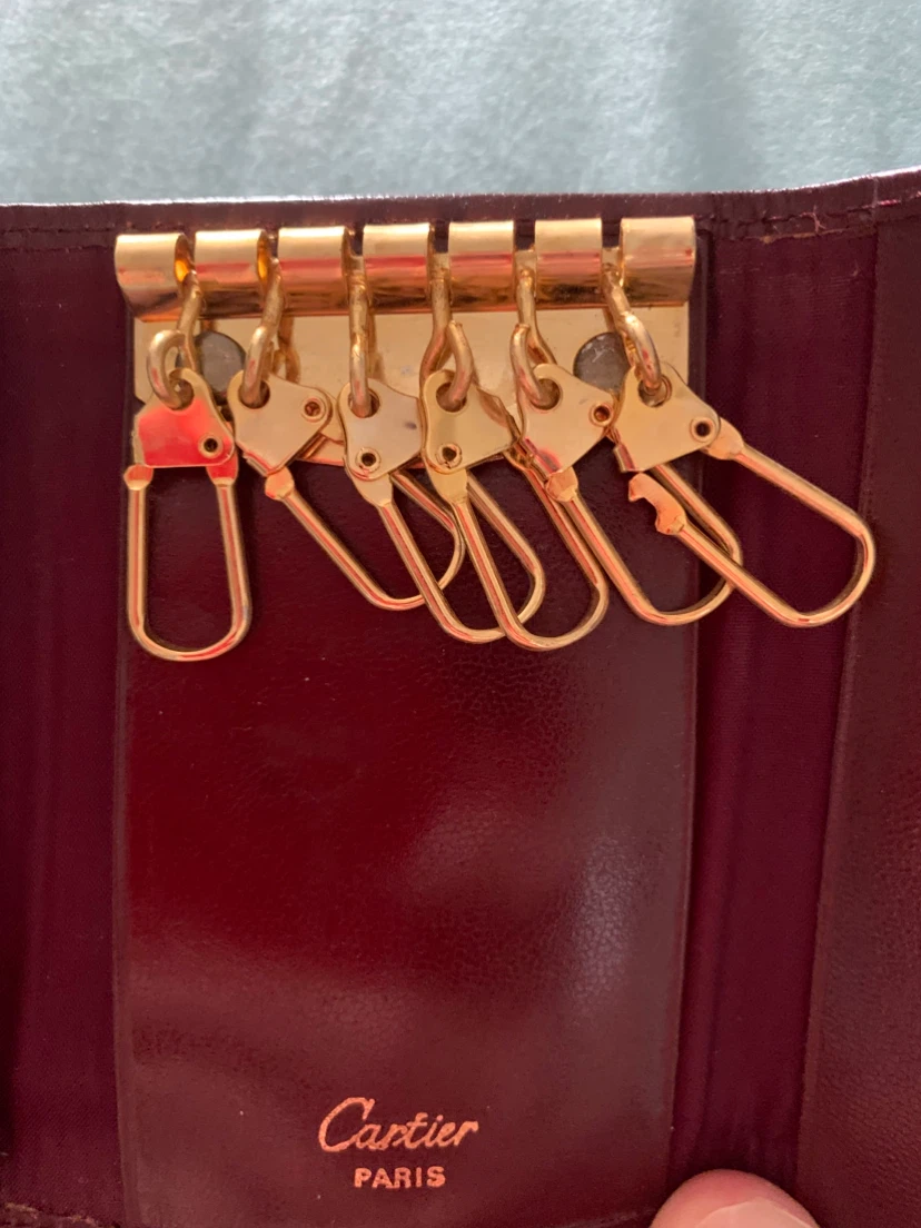 Cartier Burgundy Leather Key Holder - photo 5
