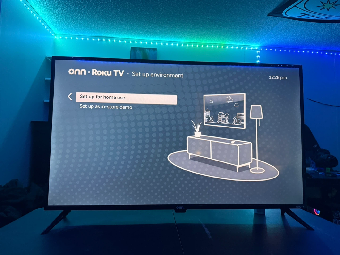 onn. Roku TV - Set up environment