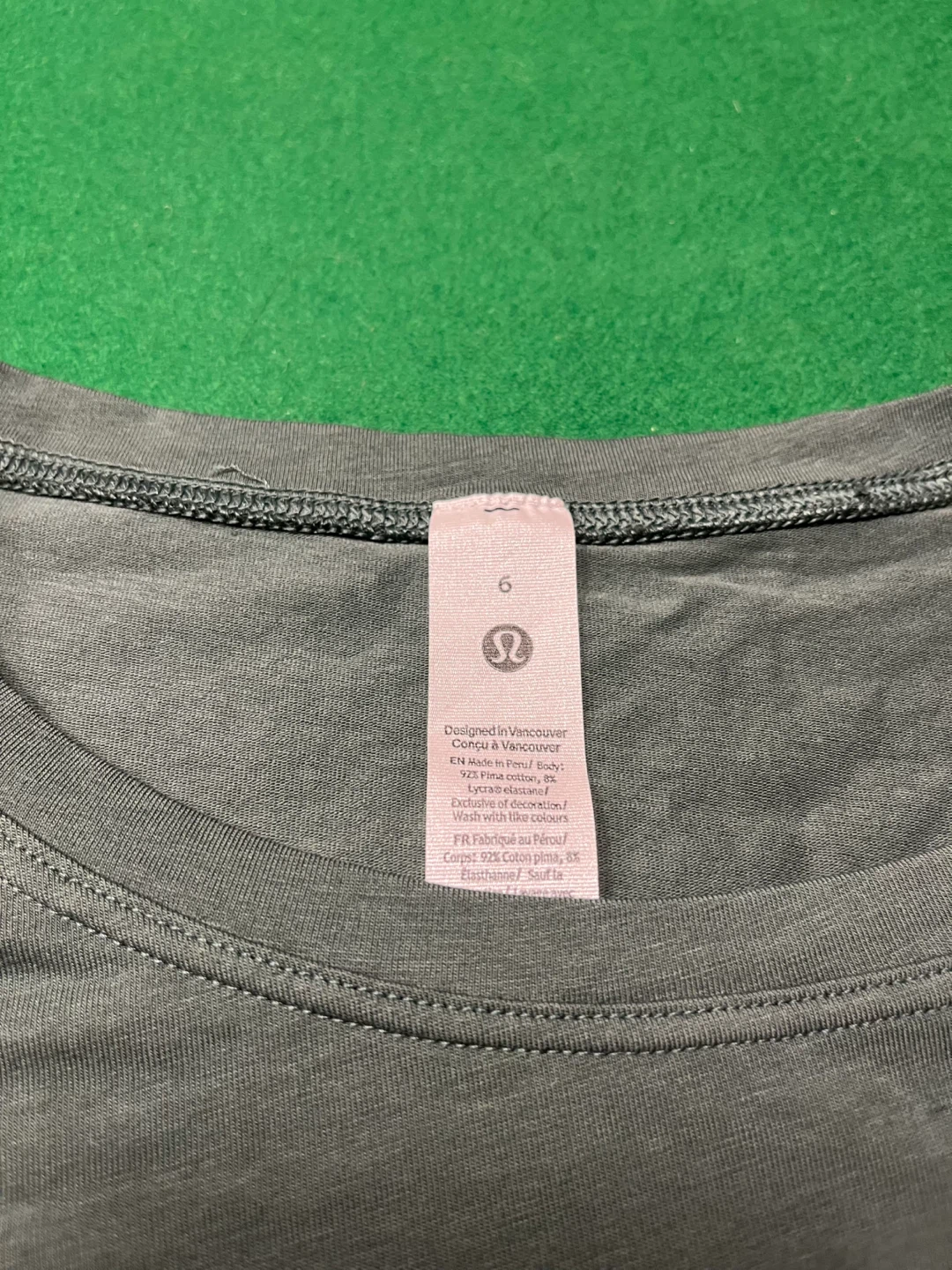 Lululemon Cotton T-Shirt Size 6 - photo 2