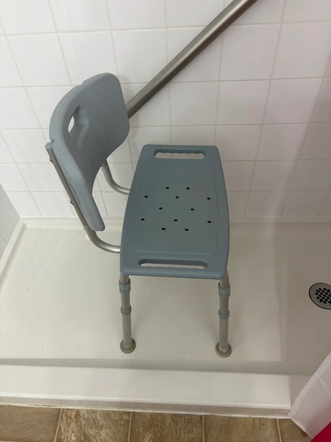 Grey Shower Chair