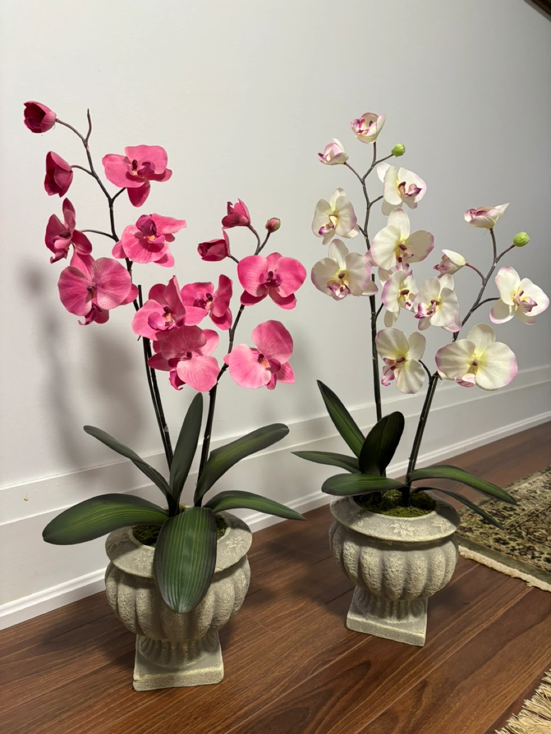 Artificial Orchid Plants (Pink & White)