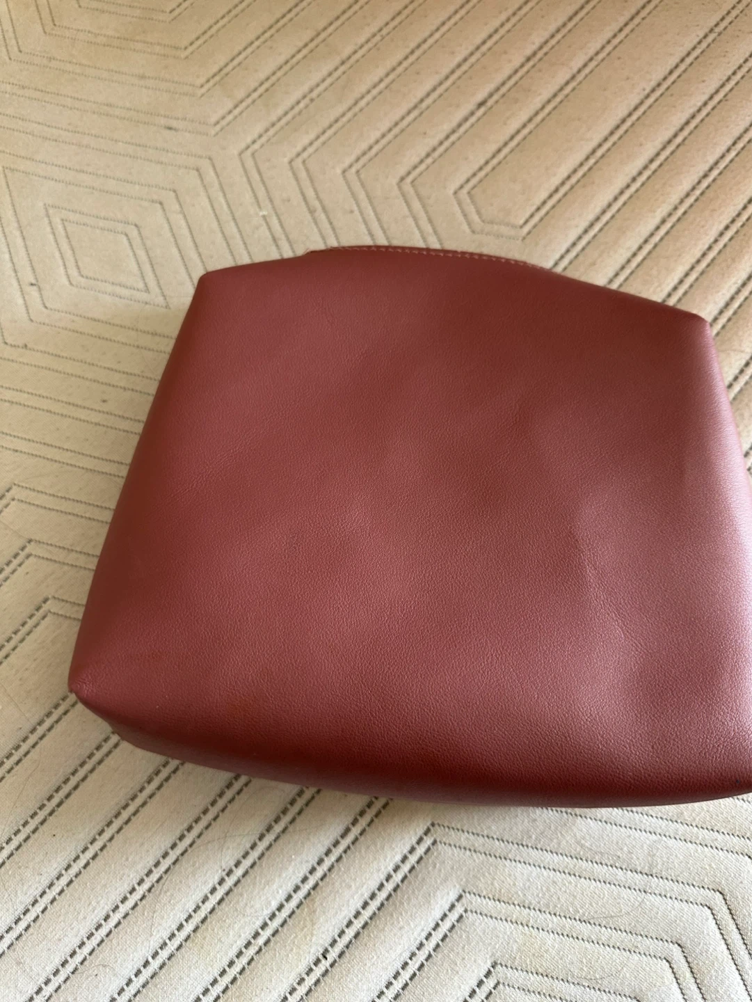 Red Faux Leather Clutch Bag - photo 3
