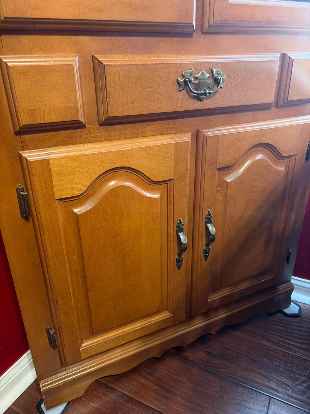 Wooden Display Cabinet with Glass Doors - photo 3