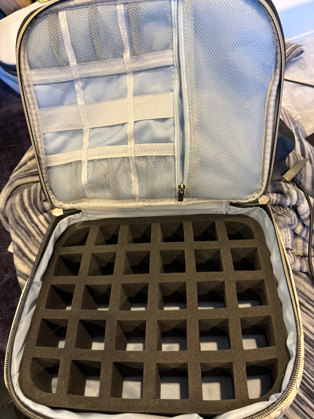 Marble Print ⚽️ Makeup or Nail Polish Organizer Bag - photo 4