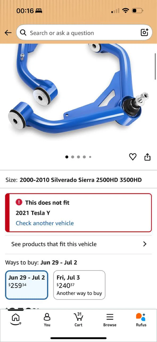 Front Upper Control Arms Kit (2-4” Lift) – Silverado/Sierra/Hu - photo 2