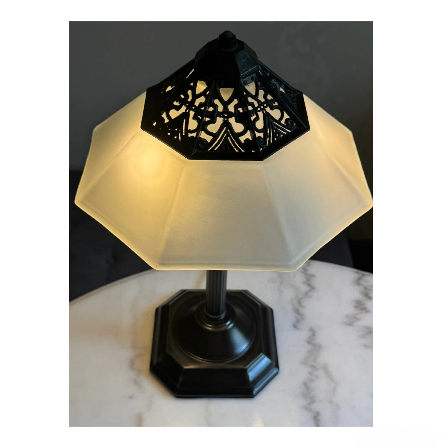 Slag glass lamp - photo 2