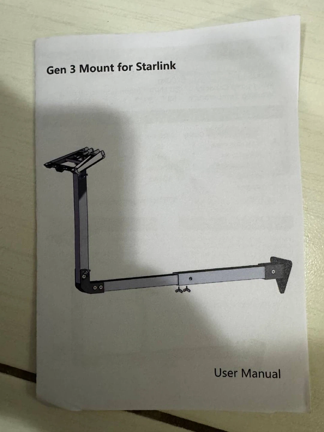 Starlink Gen 3 Adjustable Mount Bracket - photo 2