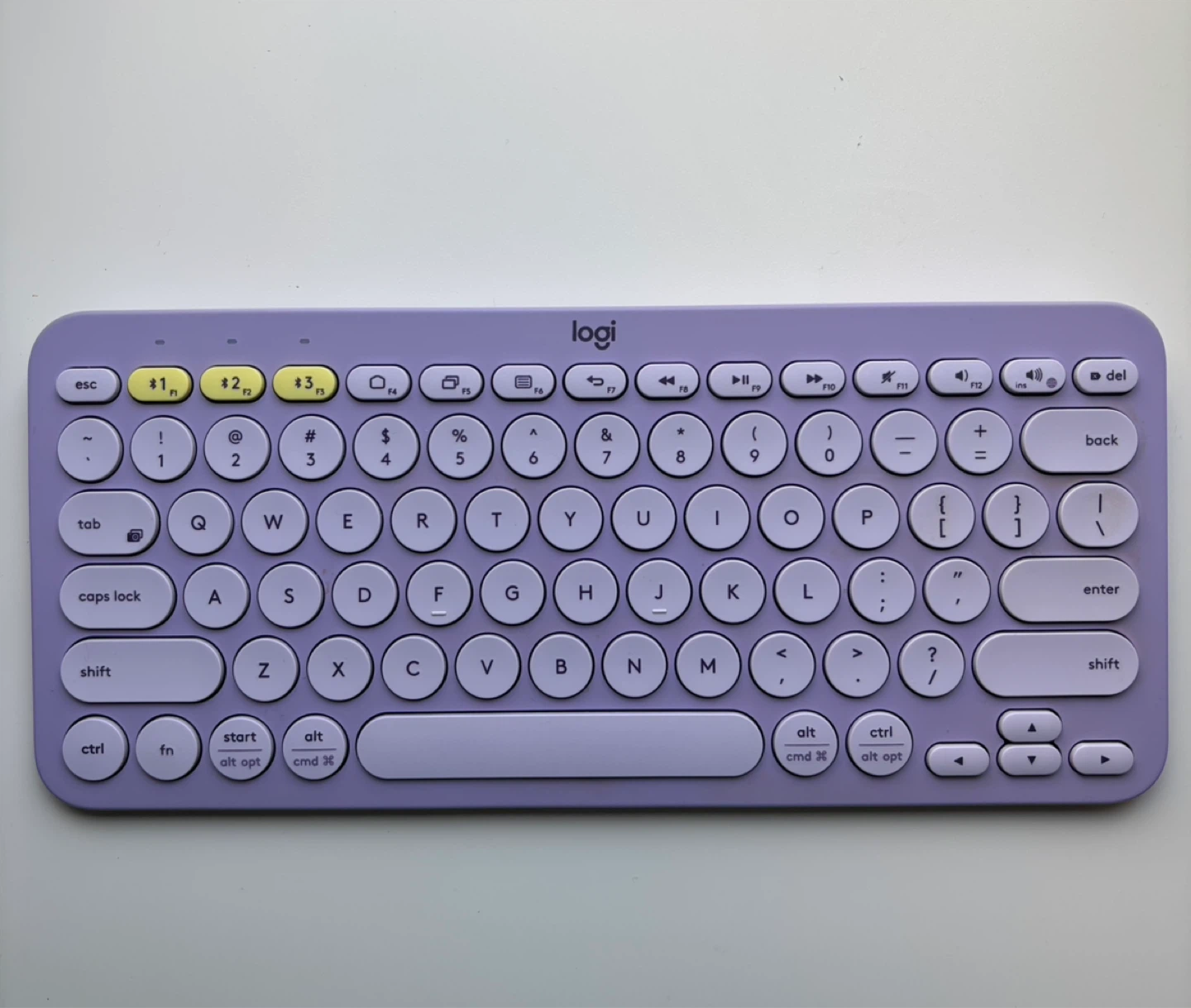 Logitech Lavender Wireless Keyboard