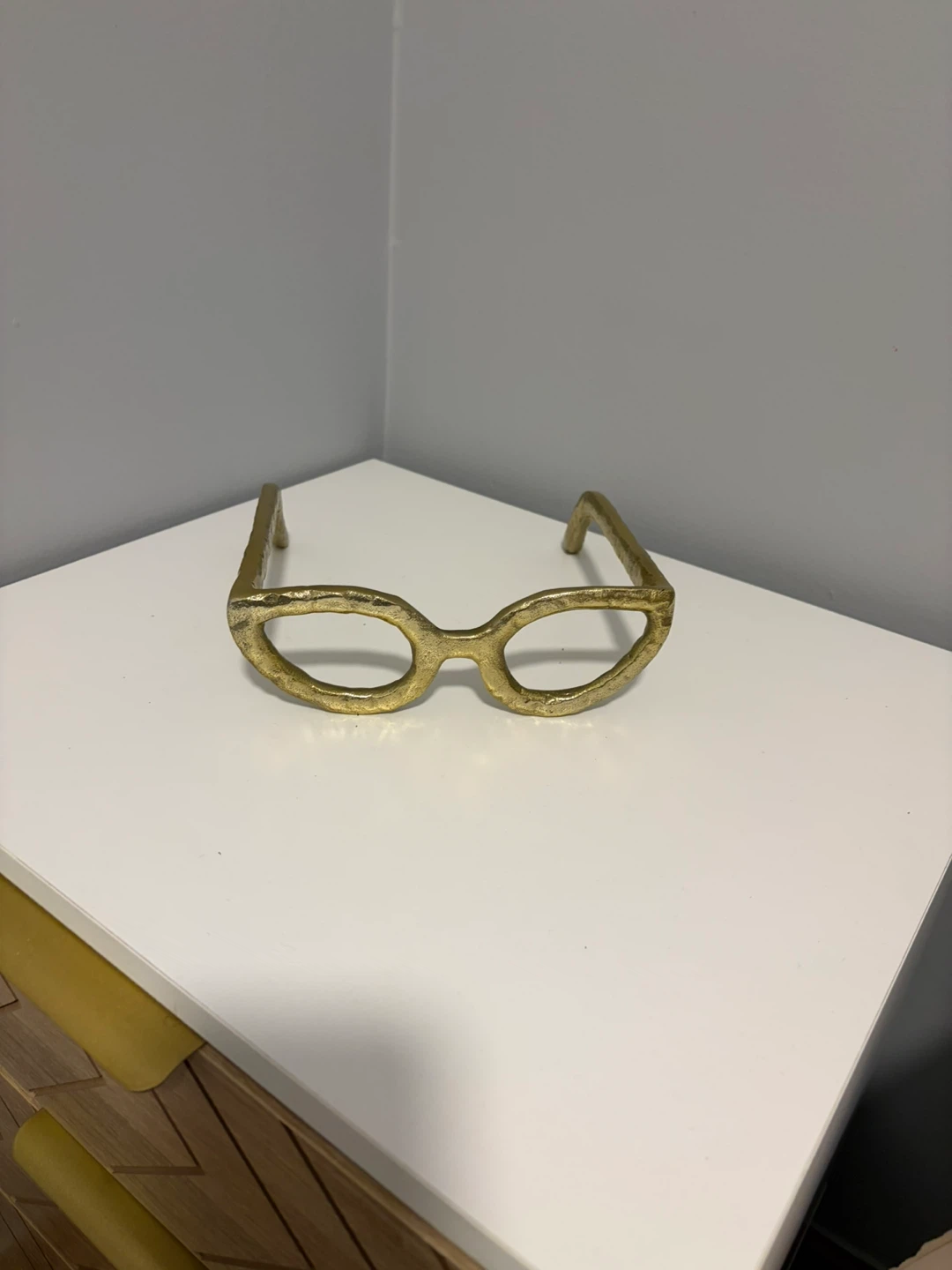 Decorative Brass Glasses Figurine