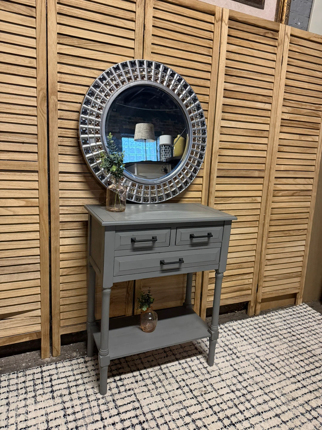 Accent Table and Decorative Mirror - photo 2