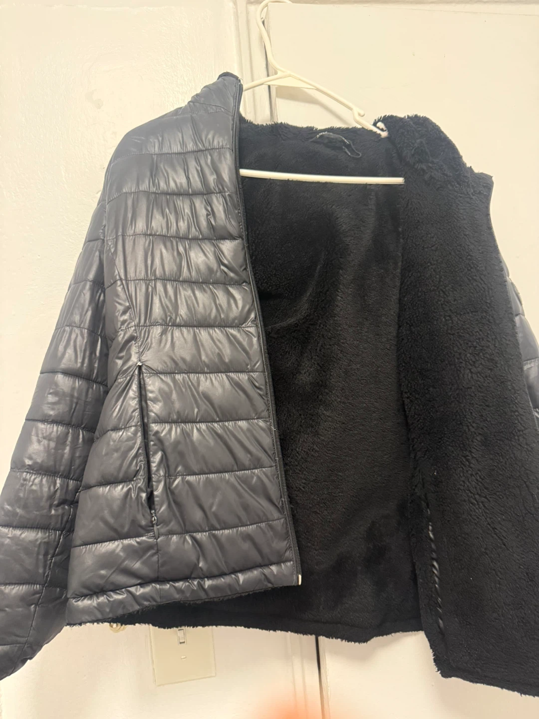 reversible Andrew Marc Black Puffer Jacket