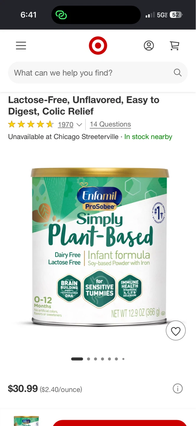 Enfamil ProSobee Simply Plant-Based Infant Formula 12.9 oz