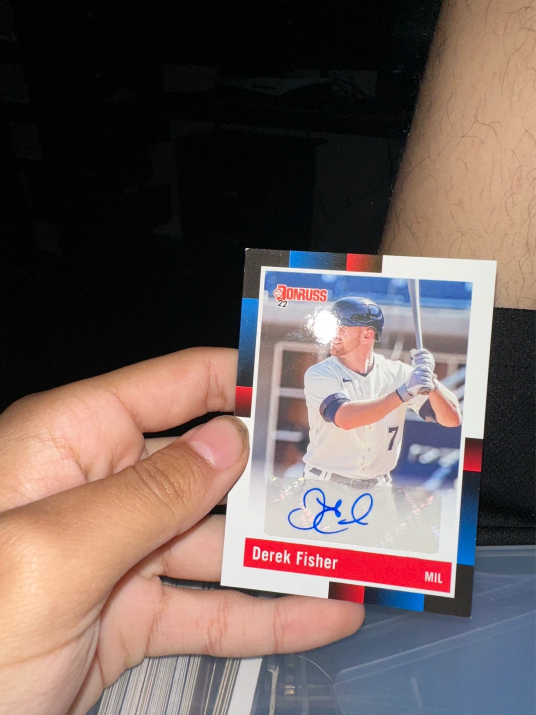 2022 Panini Donruss Baseball Card Derek Fisher