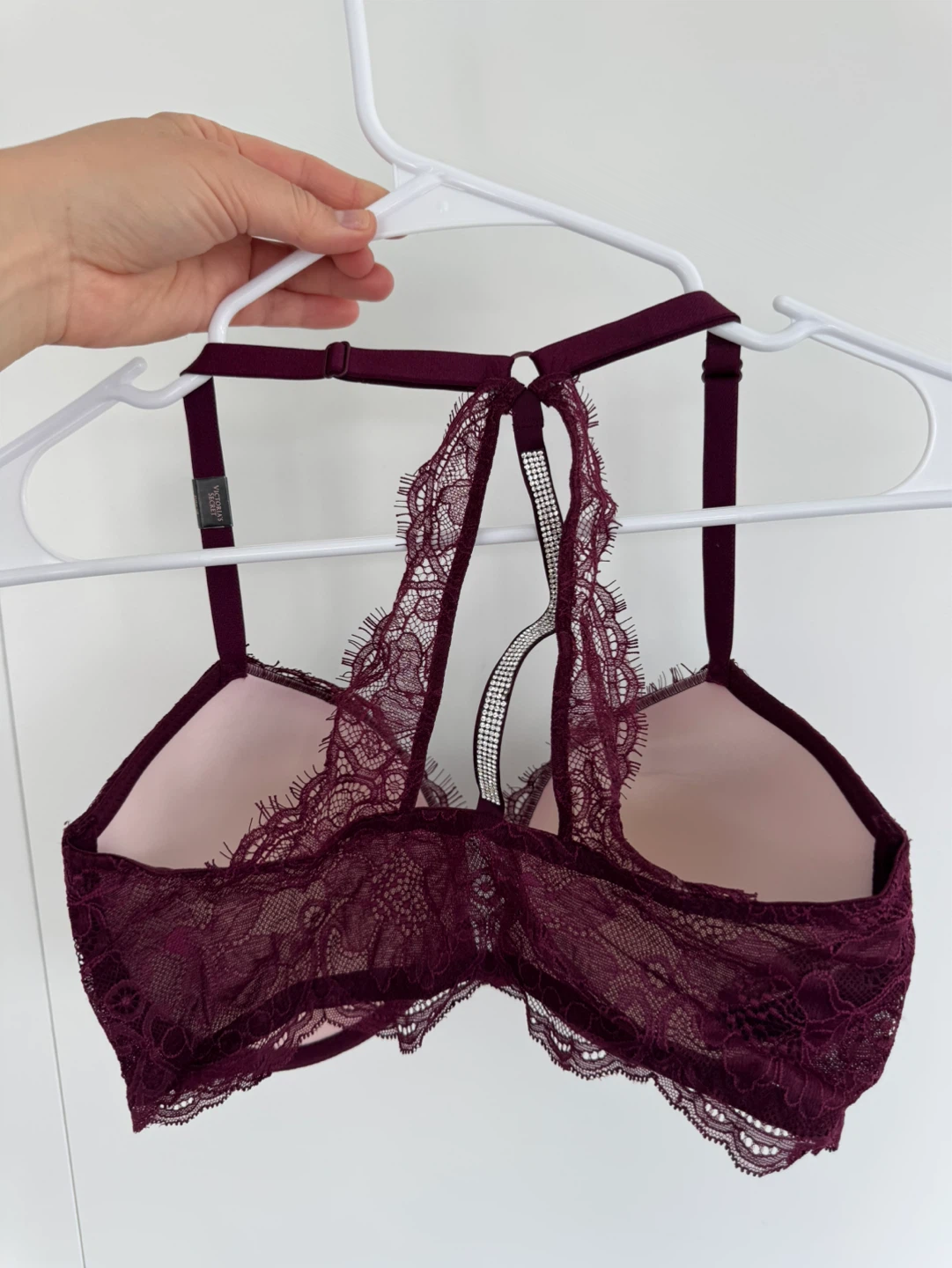 Victoria’s Secret Burgundy Lace Push-Up Bra 34DD - photo 5