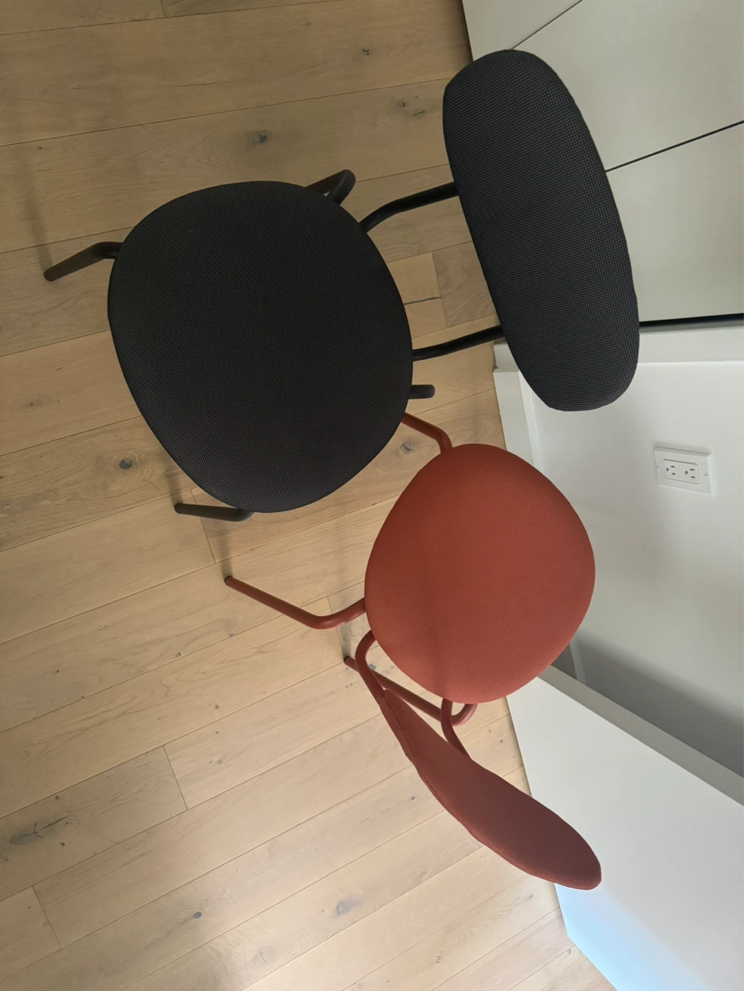 IKEA ÖSTANÖ Dining Chairs x2 Black + Terracotta - photo 5