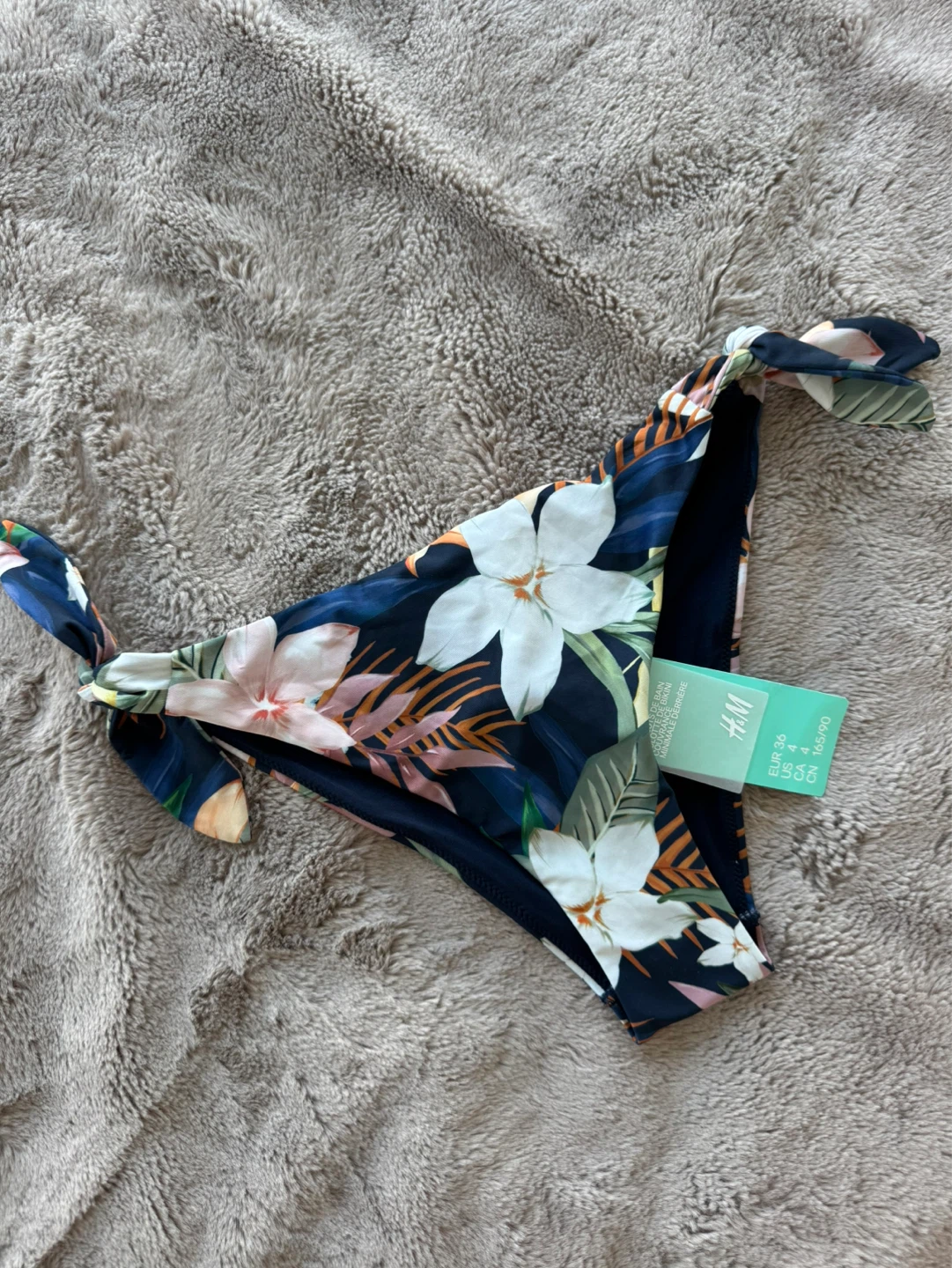 H&M Floral Bikini Bottoms Size 4 / EUR 36 — New With Tag