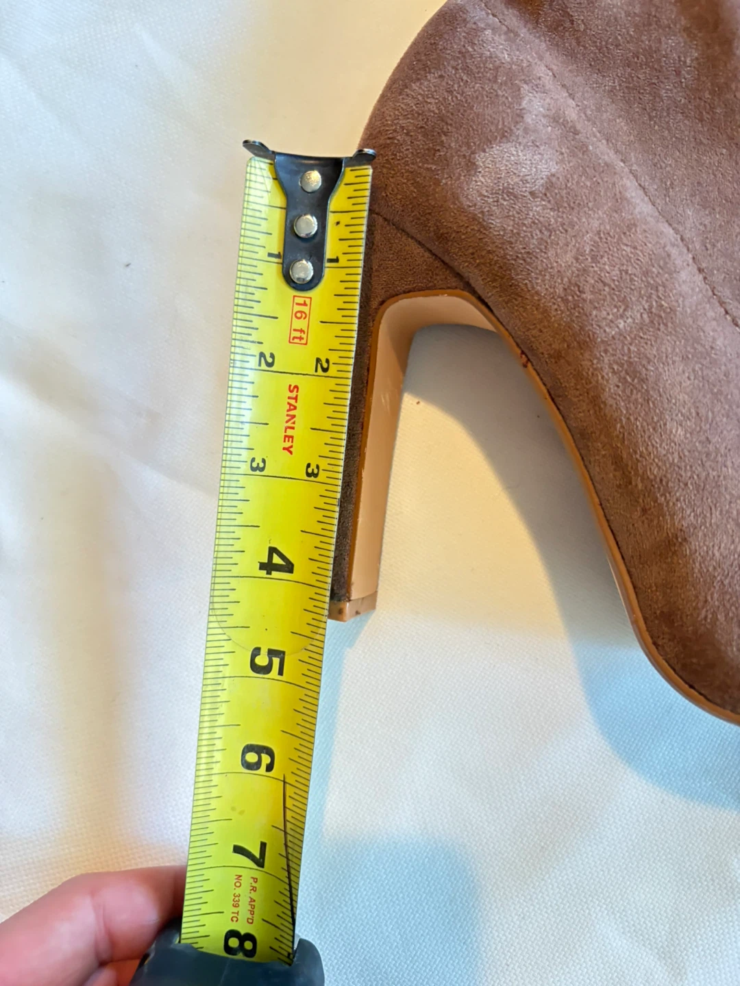 Brown Suede Over-the-Knee Boots Size 9 - photo 3