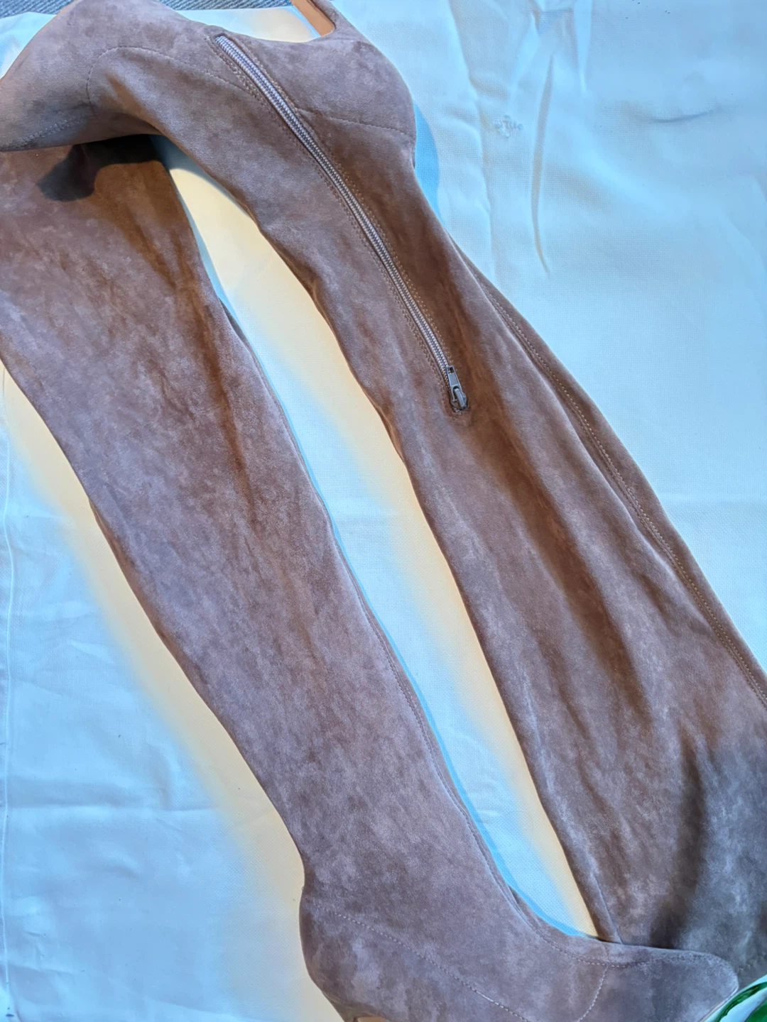 Brown Suede Over-the-Knee Boots Size 9 - photo 4