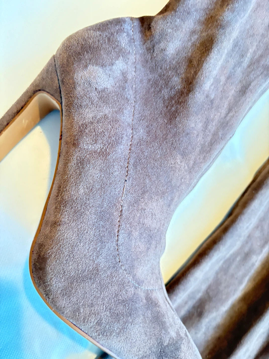 Brown Suede Over-the-Knee Boots Size 9 - photo 5