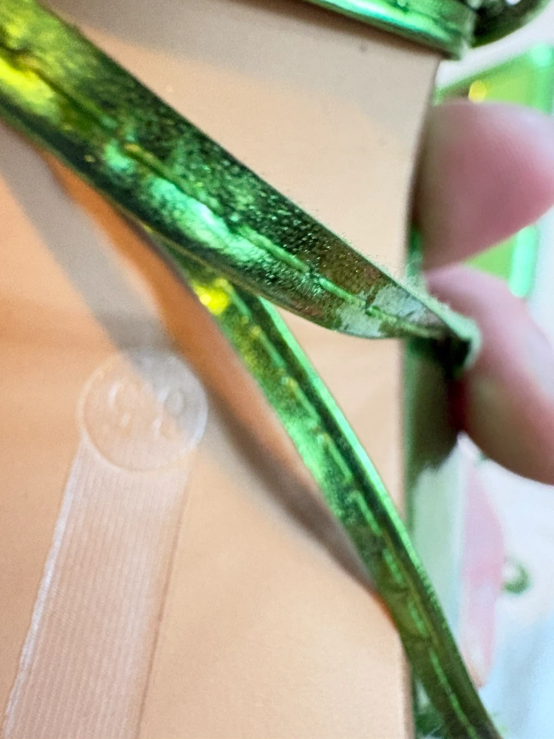 Fashion Nova Green Metallic Strappy Heels - photo 2