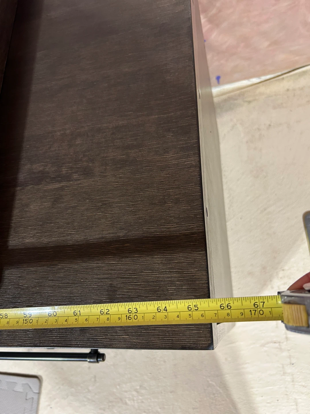 Dark Wood Desk with 3 Drawers - photo 5