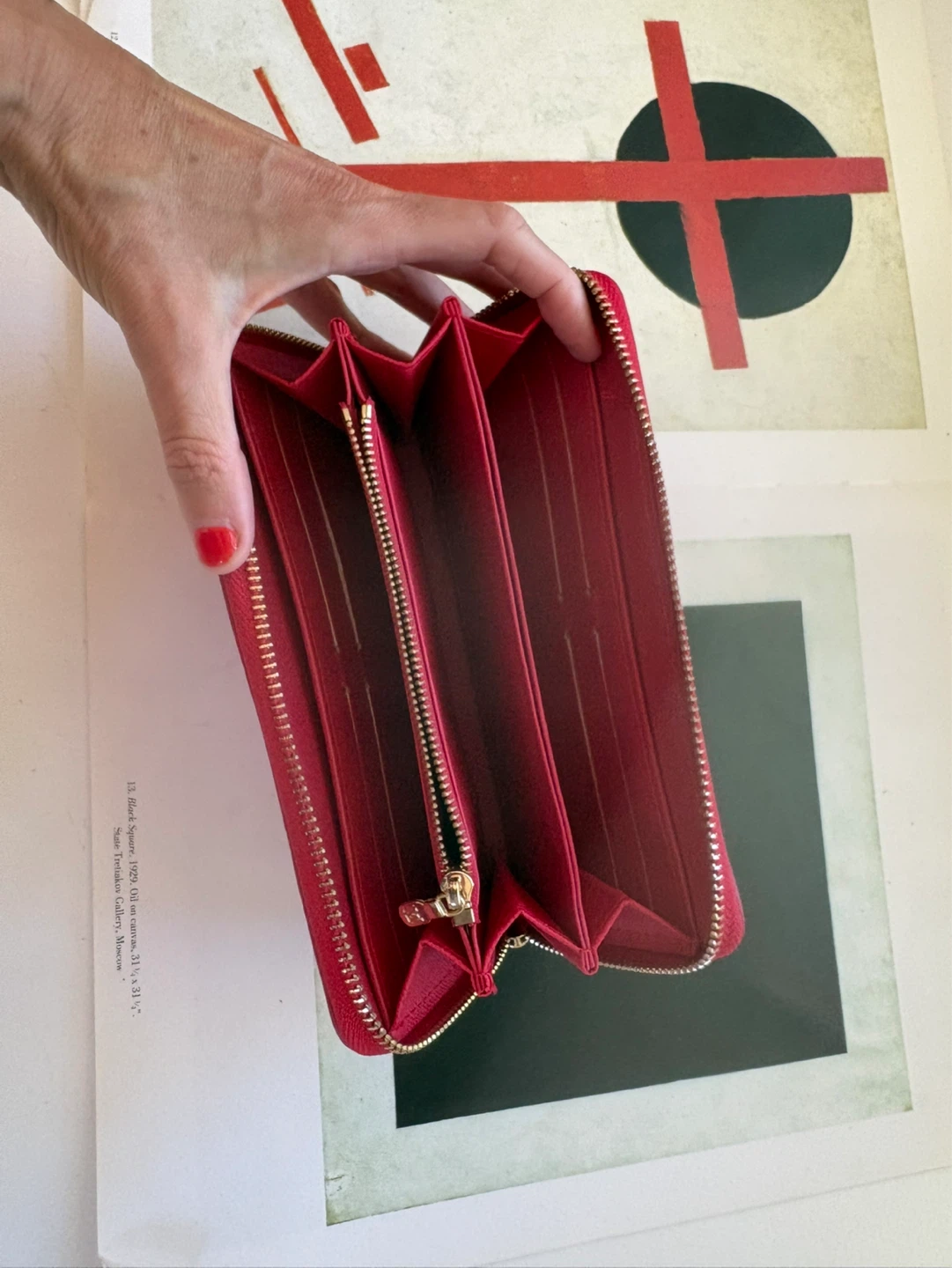 Red Epi Leather Zip Wallet sickkk - photo 4
