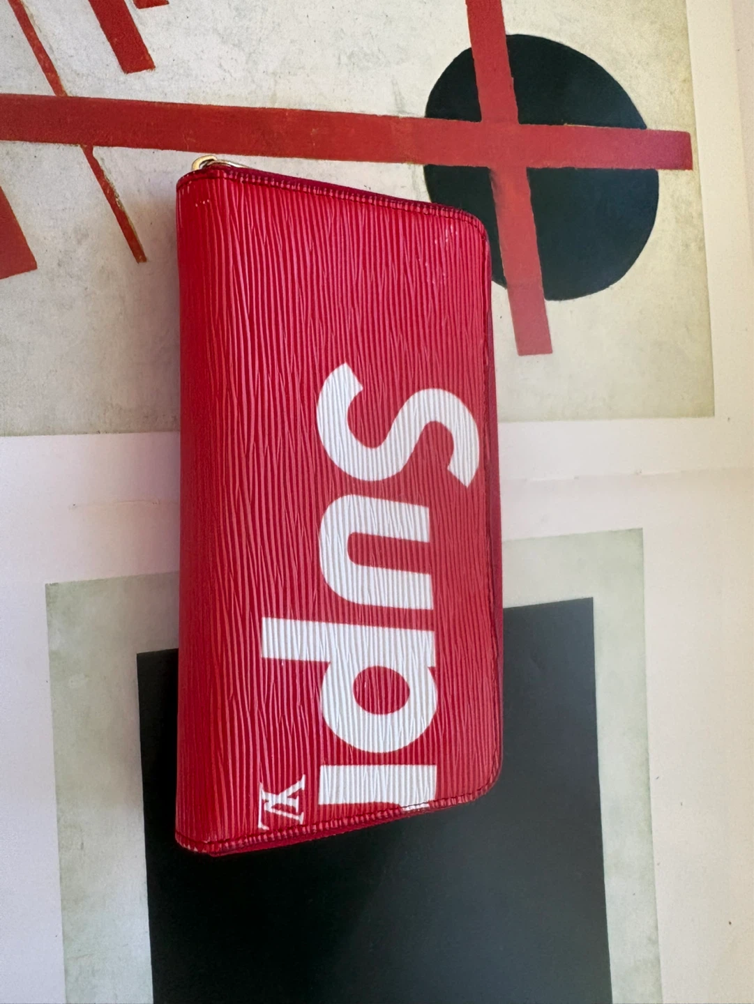 Red Epi Leather Zip Wallet sickkk - photo 3
