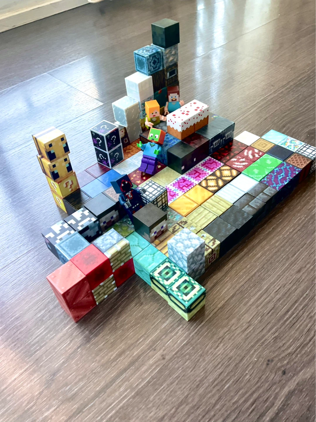 Magnetic Minecraft Blocks Toy Set
