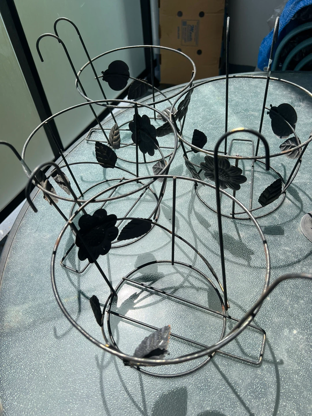 Set of 4 Metal Plant Hangers