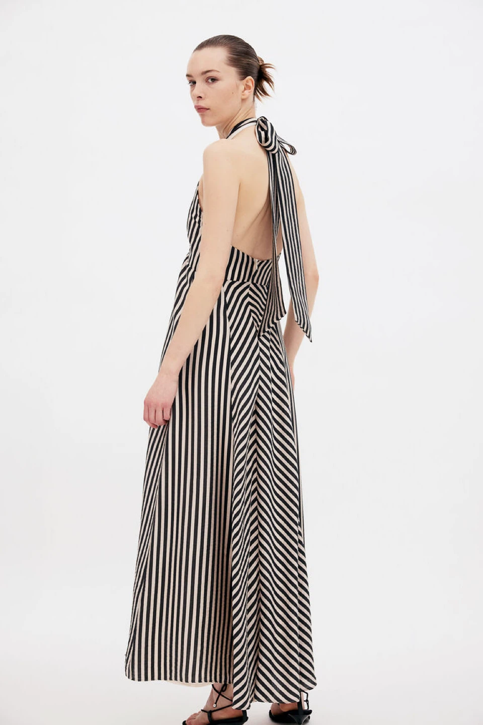 Striped Halter Maxi Dress - photo 2