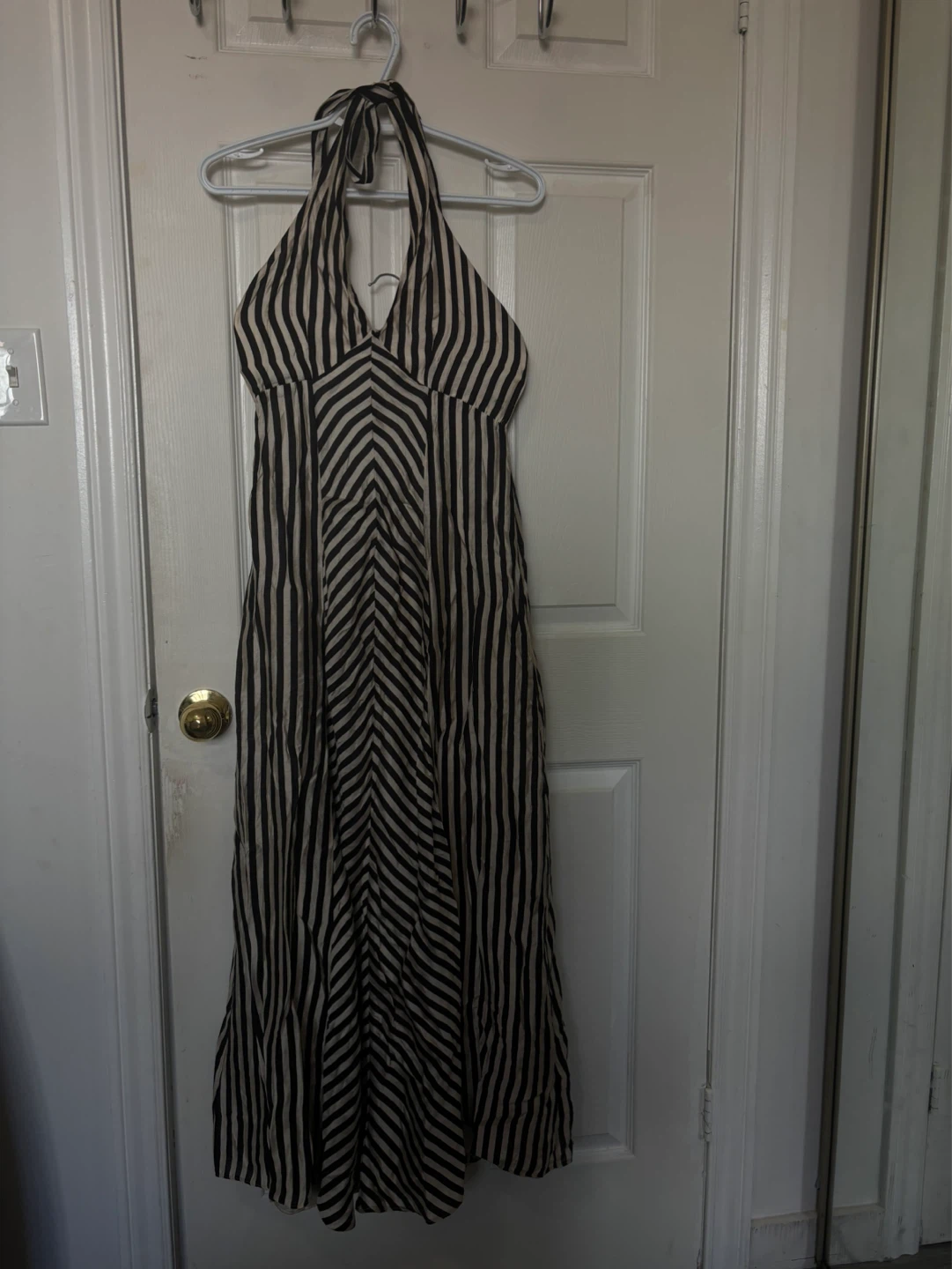 Striped Halter Maxi Dress - photo 3