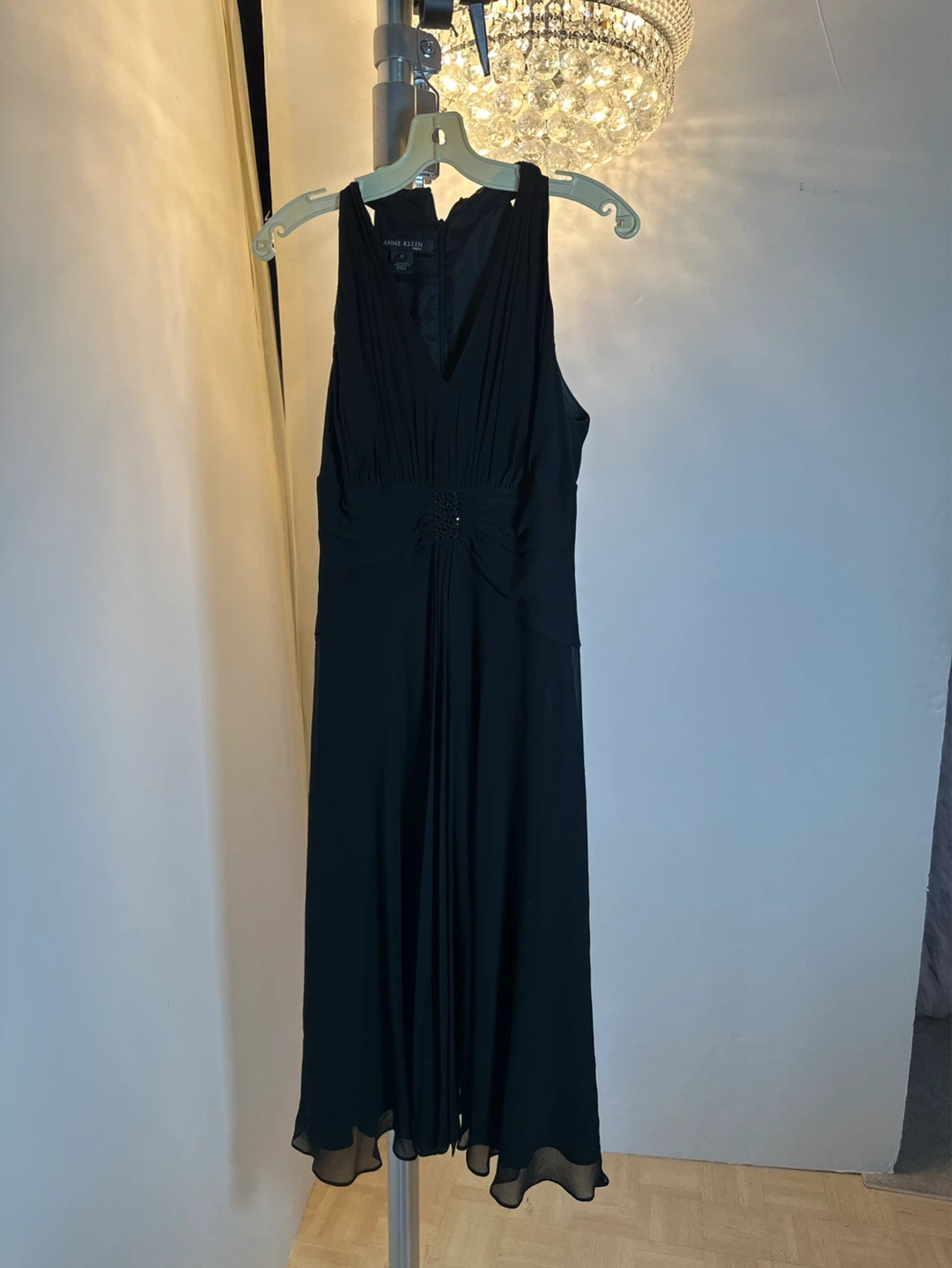 Anne Klein Black Sleeveless Embellished Dress Size 10 - photo 3