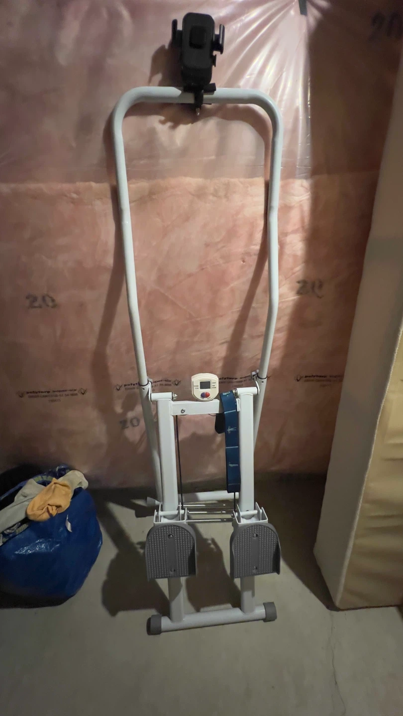 White Stair Stepper Exercise Machine