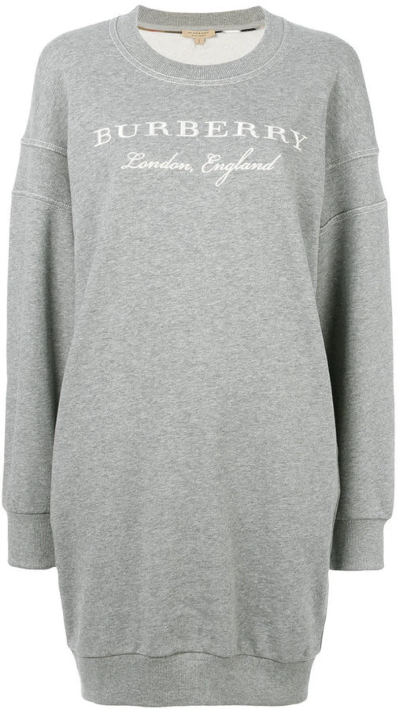 Burberry Grey Crew Neck Sweatshirt Dress - photo 2