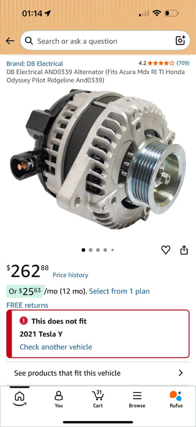 DB Electrical 130A Alternator – Honda / Acura