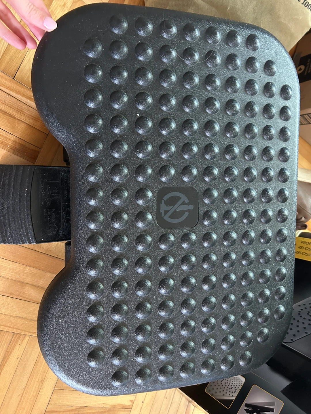 Black Footrest with Textured Top - photo 2