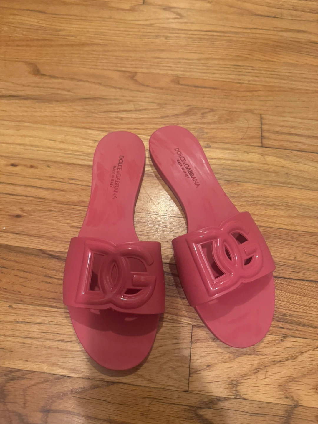 Dolce & Gabbana Jelly Slide Sandals - Fuchsia - photo 3